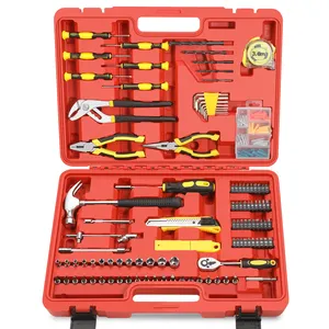 Fournitures de quincaillerie, Kit d'outils de Garage, ensemble de clés 176 pièces, ensemble d'outils Total