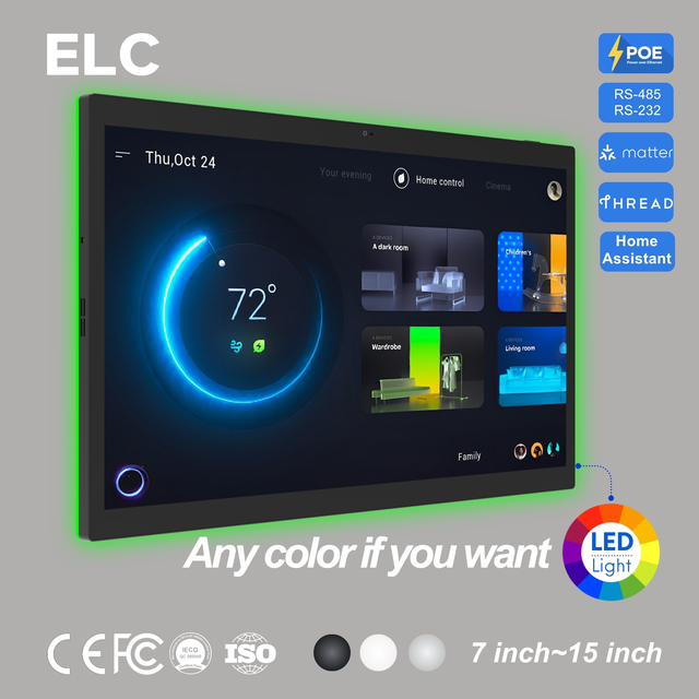 15.6 Inch Android 14 RK3576S Smart Home Panel Tablet POE Wall Mount LCD Touch Screen Panel With RS485 Controller
