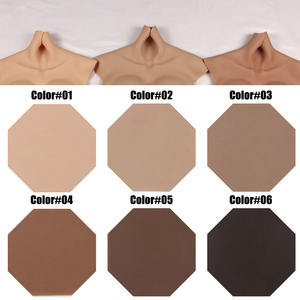 URCHOICE trans travesti silikon jel göğüsler kadın erkek crossdresser tam bodysuit silikon külot erkekler sahte meme vajina - Product Image 5
