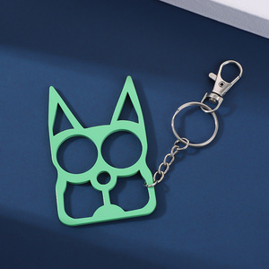 Đa Chức Năng Carabiner <span class=keywords><strong>Keychain</strong></span> Thép Không Gỉ Sáng Tạo Cờ Lê Mèo Hình Dạng Phim Hoạt Hình Không Thấm Nước Phong Cách Phòng Thủ Ngoài Trời Bị Gãy - Product Image 2