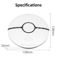 Detector de Humo Inteligente WiFi para el Hogar, Material PC, Diseño Graffiti, Control por Aplicación, Sensor de Seguridad Inalámbrico, Alarma de Concentración, Uso Universal