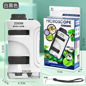 Microscopio y Lupa Portátiles Yuglow para Niños, Kit de Experimentos Científicos, Juguete Educativo STEM para Estudiantes de Primaria y <span class=keywords><strong>Secundaria</strong></span> - Product Image 4