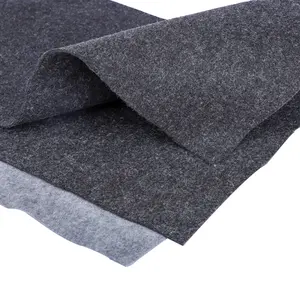 Venta al por mayor GRS 100% de fieltro de lana de almohadillas de 1 mm 3mm 5 mm 10mm de espesor tela de fieltro gris de lana negro hoja de fieltro