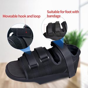 Botte <span class=keywords><strong>de</strong></span> marche médicale post-opératoire à décompression <span class=keywords><strong>de</strong></span> l'avant-pied, avec cale pour soulagement <span class=keywords><strong>de</strong></span> la pression plantaire, pour la rééducation post-chirurgie et la fracture <span class=keywords><strong>de</strong></span> l'orteil - Product Image 4