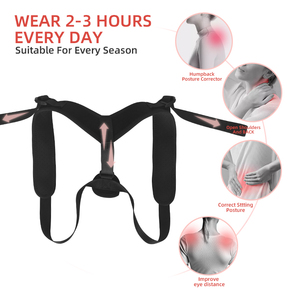 Correcteur de Posture en Néoprène Réglable <span class=keywords><strong>Ceinture</strong></span> de Correcteur de Posture de <span class=keywords><strong>Sport</strong></span> pour Épaule Supérieure et <span class=keywords><strong>Dos</strong></span> - Product Image 5