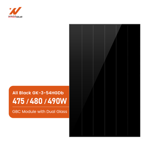 Wingosolar A级Topcon全黑双玻双面太阳能电池板475W 480W 490W单晶高效 - Product Image 2