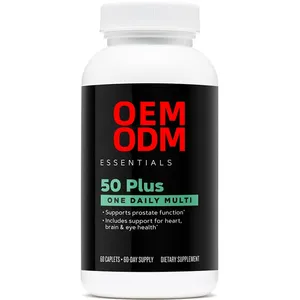 60 người đàn ông đếm 50 cộng với một vitamin tổng hợp hàng ngày hỗ trợ chức năng tuyến tiền liệt cho sức khỏe não và mắt