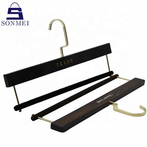 Colgador <span class=keywords><strong>de</strong></span> falda antideslizante <span class=keywords><strong>para</strong></span> Boutique, ganchos <span class=keywords><strong>de</strong></span> <span class=keywords><strong>madera</strong></span> natural <span class=keywords><strong>para</strong></span> pantalones - Product Image 6