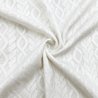 Tissu tricoté jacquard texturé 3D, extensible et doux, pour vêtements de sport, textiles de maison, robes, hauts, chemises, vêtements de mode, vente en gros