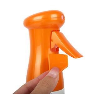Trigger Sprayer Bottle Portable Multi Purpose Empty <b>Spray</b> Bottle With Manual <b>Pump</b> For Home And Travel Use In Black Orange White - Product Image 4