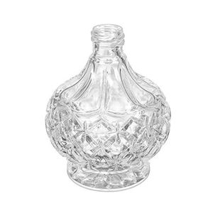 Vente en gros de flacons d'huile essentielle transparents miniatures de luxe vintage faits à la main de 80 ml avec couvercle, flacon de parfum en cristal vide pour cadeau - Product Image 4
