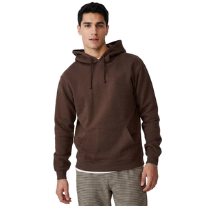 Sudadera con Capucha de Algodón Grueso para Hombre, con Logotipo Personalizado Impreso, de Alta Calidad, Talla Grande, para Invierno, Teñido Liso - Product Image 1