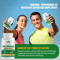 Kapsul Moringa Oleifera Alami OEM Laris Manis, Suplemen Herbal untuk Meningkatkan Imunitas & Energi, Suplemen untuk Dewasa