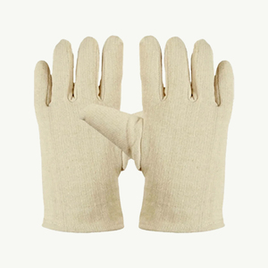 Gants de travail en coton, entièrement texturés, antidérapants, gants de sécurité polyvalents, manchette droite, sans poudre, sans latex, sans silicone - Product Image 1