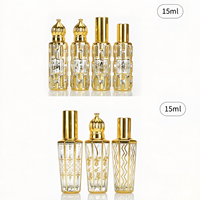 Flacon de parfum rectangulaire populaire en verre transparent de 10 ml avec pulvérisateur, diffuseur à bâtonnets, bouchon à vis, surface estampée à chaud, col en aluminium, portable