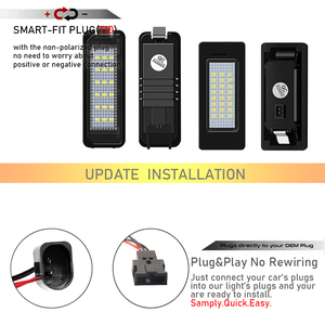 Éclairage de plaque d'immatriculation LED sans erreur Canbus pour Porsche 997 991 <span class=keywords><strong>992</strong></span> Series <span class=keywords><strong>911</strong></span> 987 981 Boxster Cayman Spyder Cayenne Macan - Product Image 6