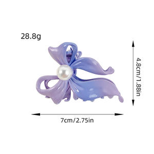 Nouveau élégant femmes accessoire <span class=keywords><strong>crabe</strong></span> épingles à <span class=keywords><strong>cheveux</strong></span> pinces haut de gamme en métal arc en forme de perle <span class=keywords><strong>pince</strong></span> à <span class=keywords><strong>cheveux</strong></span> pour les filles - Product Image 5