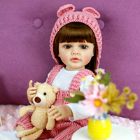 Lifereborn Vente en Gros Poupées Bébés Reborn Réalistes en Vinyle 22 Pouces 55 CM Fille, Jouets Souples Faits à la Main, Bébés Reborn pour Cadeaux