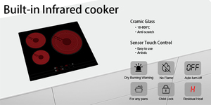 Fabricant chinois de cuisinière infrarouge noire 220V, design tendance, plaque chauffante électrique en céramique - Product Image 4