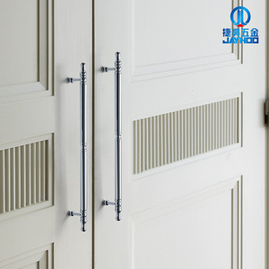 Poignées de meuble Jiehao en forme de barre, laiton chromé, design minimaliste pour armoires de cuisine et placards - Product Image 3