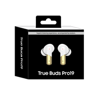 Écouteurs sans fil True Buds Pro 19 de haute qualité avec emballage personnalisé, écouteurs TWS intra-auriculaires
