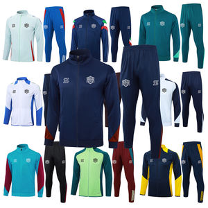 Calidad tailandesa 2025 2026 equipo nacional nueva temporada chaqueta de fútbol con pantalones cremallera completa manga larga ropa deportiva uniforme de fútbol - Product Image 4