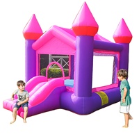 Château gonflable sur le thème de la princesse violette personnalisé par Doctor Dolphin Factory, petit château gonflable, château de saut, tissu Oxford 420D+840D
