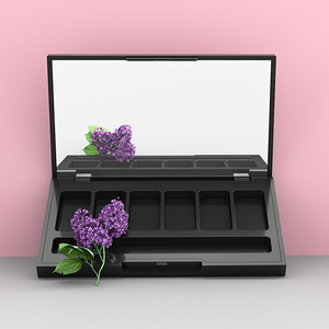 กล่องเปล่าใส่อายแชโดว์ทรงสี่เหลี่ยมสีดำ6สีบรรจุภัณฑ์ที่ใส่กะทะ - Product Image 3