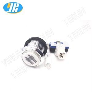 Kit de boutons poussoirs métalliques lumineux pour borne d'arcade, à latence nulle, chromés, avec inscriptions, pour manettes de jeu à monnayeur - Product Image 4
