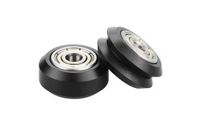 Ruota <span class=keywords><strong>in</strong></span> <span class=keywords><strong>plastica</strong></span> CNC POM con 625zz / MR105zz cuscinetto ruota tonda Perlin tipo V per v-slot per stampante 3d - Product Image 2