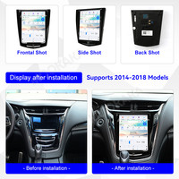 Radio MOOKAKA 10,5 pouces pour Cadillac ATS/CTS/SRX/Escalade 2014-2018, système multimédia Android pour voiture, GPS, stéréo, CarPlay sans fil