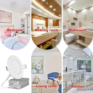 40-Pack 4 Inch Ultra-Thin LED Encastré Downlight Canless Sélectionnable CCT Dimmable 2700K/3000K/3500K/4000K Blanc Chaud 3CCT - Product Image 1