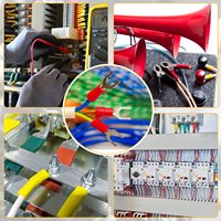 Sundimo Factory Wholesale 1600 Connecteurs de câblage électrique en PVC assortis, isolés, à sertir : anneaux, fourches, embouts à sertir