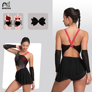 Ensemble de justaucorps à motif flamme, logo personnalisé, en spandex de qualité supérieure, sublimation par transfert thermique, idéal pour l'entraînement de gymnastique - Product Image 6