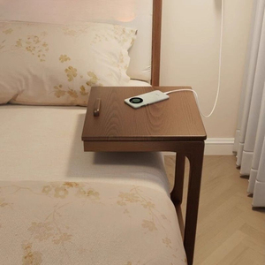 Movable Bamboo Legs Modern Multi-functional <strong>Bedside</strong> <strong>Table</strong> for Bedroom Living Room <strong>Compact</strong> Student Study Desk Furniture - Product Image 5