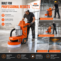 Machine de polissage de sol en béton humide et sec à moteur, haute efficacité, OEM/ODM, fournie directement par l'usine