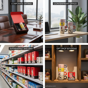 Set di 4 Tazze Impilabili in Ceramica <span class=keywords><strong>Disney</strong></span> <span class=keywords><strong>Mickey</strong></span> e Amici con Manici Grandi e Confezione Regalo per Casa e Ufficio - Product Image 4