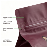 Sac personnalisé en aluminium PE anti-humidité pour aliments secs pour animaux de compagnie, sac pour aliments pour chats et chiens, pochette en plastique réutilisable à fermeture éclair, sac à fond plat autoportant