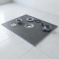 Receveur de douche en fibre de verre XPS, design moderne, installation facile, drain linéaire pour salles de bain et hôtels, garantie 5 ans