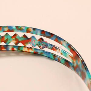 MiDairy-diademas de 37mm con logo para mujer, accesorios para el cabello, diadema de lujo de acetato de celulosa para niña - Product Image 5