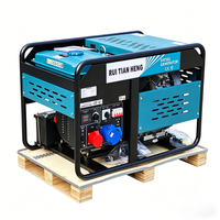 12kW 15kVA Offener Dieselgenerator Einphasig Dreiphasig Elektrischer Start Stromerzeuger für Landwirtschaft Bewässerung Notstromversorgung CE