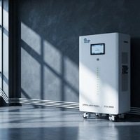Batterie au lithium LiFePO4 51,2 V 280 Ah 14,33 kWh, pack de batteries de stockage d'énergie solaire avec BMS 150 A intégré, compatible avec Deye Growatt