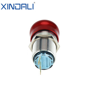 XDL17-22NS45/Nút Bấm Chốt Chặn Khẩn Cấp Bằng Kim Loại C 22MM Công Tắc Nút Ấn Máy Tính Xách Tay 220V Màu Đỏ Thép Không Gỉ Ip65 Inox 10a - Product Image 4