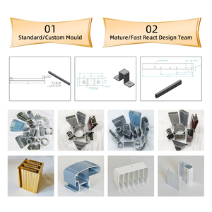 Tùy chỉnh lớn công nghiệp nhôm đùn 6000 loạt 6061 6082 nhà máy tùy chỉnh ép đùn nhôm công nghiệp cắt hồ sơ - Product Image 4