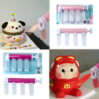 Ensemble de pulvérisateurs pour la décoration de gâteaux, tubes en plastique pour glaçage de gâteaux mousse avec embout fin pour le glaçage, le sucre en poudre et les pépites