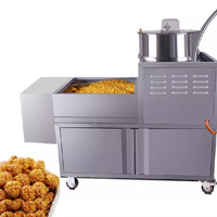 Machine à popcorn au caramel en acier inoxydable pour usage commercial à vendre / Machine à popcorn industrielle