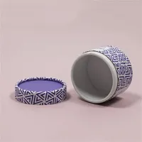 Boîte d'emballage cylindrique personnalisée de luxe, écologique, faite à la main, en carton kraft, pour cosmétiques, eye-liner, chaussettes et t-shirts