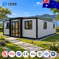 Maison conteneur moderne extensible et respirante de 40 pieds, 2 chambres, design pliable, salon, garantie 5 ans, Australie, bureau