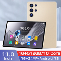 Tablet PC S23U Senior de 11 Pulgadas, 16 GB, 1 TB, Cámara Frontal de 108 MP, Batería de 8000 mAh, Pantalla Grande, 4G, 5G, Modo Sencillo, Fácil de Usar, Económico