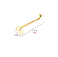 Ensemble d'accessoires de luxe en fibre d'acier inoxydable de 3 pièces comprenant des bougies louche éteignoir mèche tondeuse ciseaux crochet boîte à outils